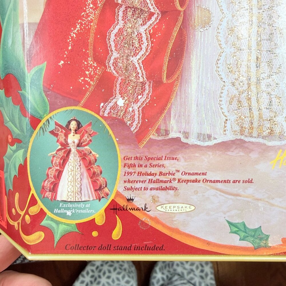 VTG 1996 Happy Holidays Barbie Special Edition NIB Christmas Doll Mattel - Picture 7 of 12